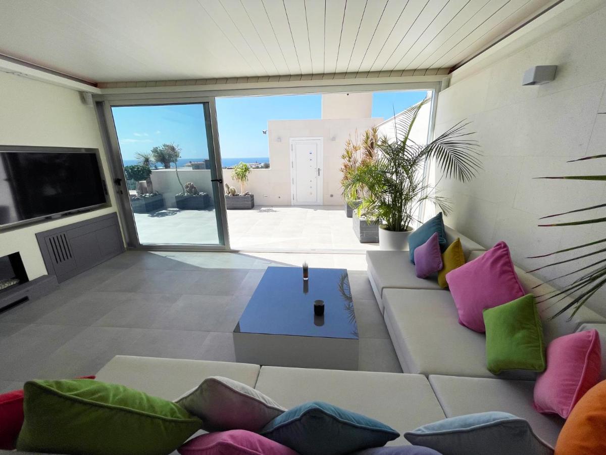 Luxury Villa Morelli With Seaview & Heated Pool 마스팔로마스 외부 사진